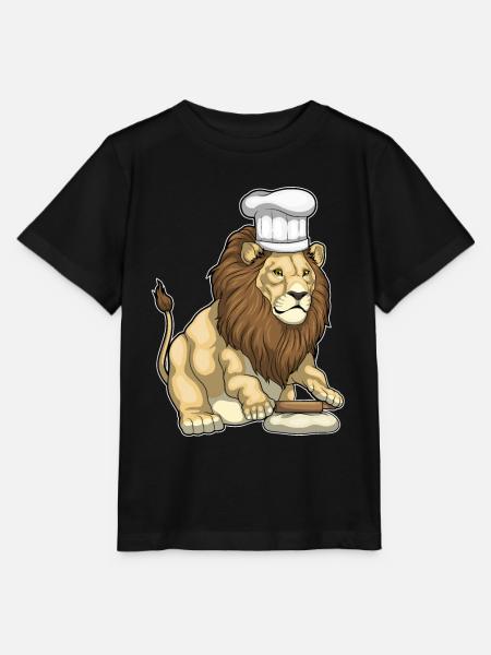 Löwe Bäcker Nudelholz Backen - Stanley/Stella Kinder T-Shirt MINI CREATOR  - Schwarz