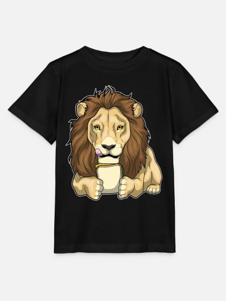 Löwe Sandwich - Stanley/Stella Kinder T-Shirt MINI CREATOR  - Schwarz