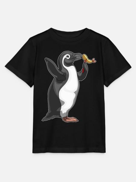 Pinguin Fisch Tempura - Stanley/Stella Kinder T-Shirt MINI CREATOR - Schwarz