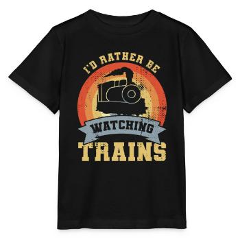 Drôle de cheminot - T-shirt bio MINI CREATOR Stanley/Stella Enfant - noir - Devant - Mikhail (115cm)