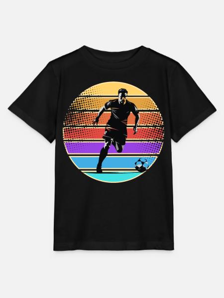 Fußball Fußballer - Stanley/Stella Kinder T-Shirt MINI CREATOR - Schwarz