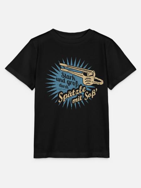 Spätzle mit Soß' - Stanley/Stella Kinder T-Shirt MINI CREATOR - Schwarz
