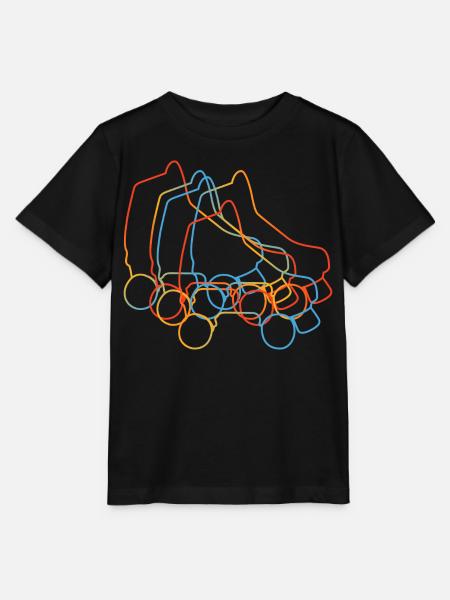 Retro Rollschuhe - Stanley/Stella Kinder T-Shirt MINI CREATOR - Schwarz