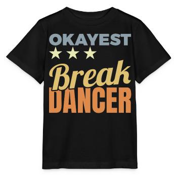 Breakdancer moyen - T-shirt bio MINI CREATOR Stanley/Stella Enfant - noir - Devant - Mikhail (115cm)