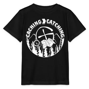 Geocache Caching > Catching - Stanley/Stella MINI CREATOR Kids’ T-Shirt - black - Front - Mikhail (115cm)