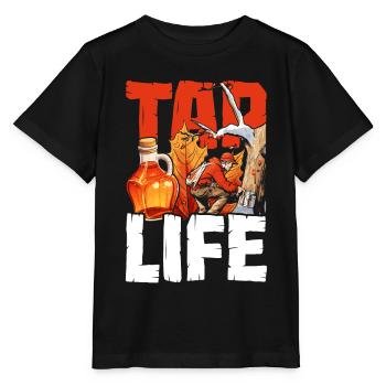 Sirop d’érable érable érable sève robinet vie - T-shirt bio MINI CREATOR Stanley/Stella Enfant - noir - Devant - Mikhail (115cm)