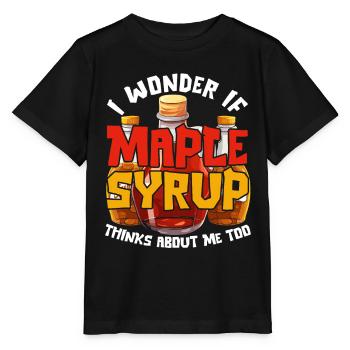 Sirop d’érable Érable Sève d’érable - T-shirt bio MINI CREATOR Stanley/Stella Enfant - noir - Devant - Mikhail (115cm)