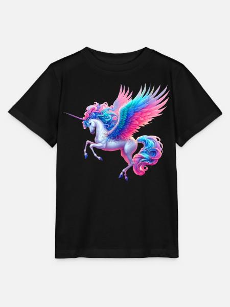 Einhorn (02) - Stanley/Stella Kinder T-Shirt MINI CREATOR - Schwarz