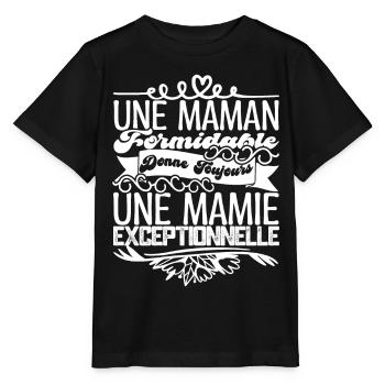 Grandma Gift- An Exceptional Granny. - Stanley/Stella MINI CREATOR Kids’ T-Shirt - black - Front - Mikhail (115cm)
