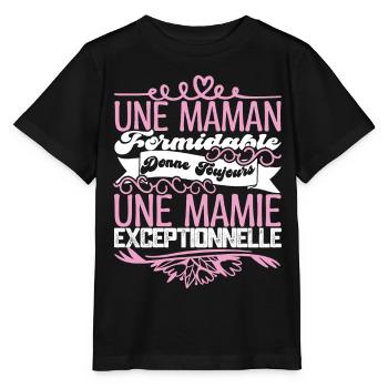 VNFEEB24Grandma Gift- An Exceptional Granny - Stanley/Stella MINI CREATOR Kids’ T-Shirt - black - Front - Mikhail (115cm)