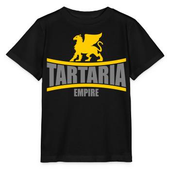 Empire de Tartarie | Couleurs modifiables - T-shirt bio MINI CREATOR Stanley/Stella Enfant - noir - Devant - Mikhail (115cm)