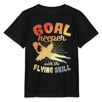 Gardien de but avec des compétences de vol - T-shirt bio MINI CREATOR Stanley/Stella Enfant - noir - Devant - Mikhail (115cm)