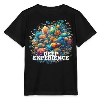 Tiefe Erfahrung Korallen Fische Geschenk - Stanley/Stella Kinder T-Shirt MINI CREATOR  - Schwarz - Vorne - Mikhail (115cm)