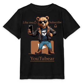 Lustige YouTubär - Stanley/Stella Kinder T-Shirt MINI CREATOR  - Schwarz - Vorne - Mikhail (115cm)