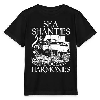 Shanty Choir Sea Shanties - Stanley/Stella MINI CREATOR Kids’ T-Shirt - black - Front - Mikhail (115cm)