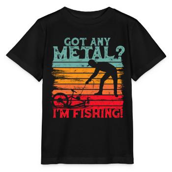 Pêche à l’aimant Pêche à l’aimant - T-shirt bio MINI CREATOR Stanley/Stella Enfant - noir - Devant - Mikhail (115cm)