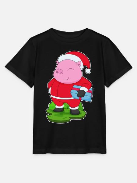 Schwein Weihnachten Paket - Stanley/Stella Kinder T-Shirt MINI CREATOR - Schwarz
