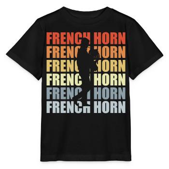 Klaxon rétro - T-shirt bio MINI CREATOR Stanley/Stella Enfant - noir - Devant - Mikhail (115cm)