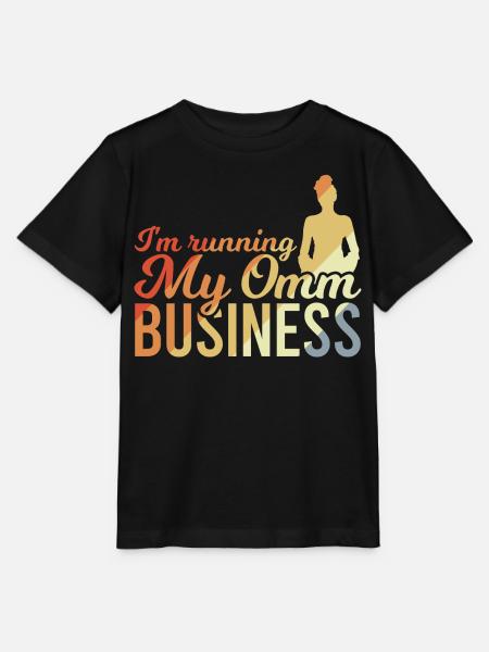 I'm Running My Omm Business - Stanley/Stella Kinder T-Shirt MINI CREATOR - Schwarz