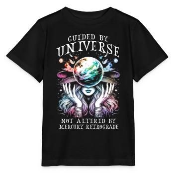 Astrologie rétrograde de Mercure - T-shirt bio MINI CREATOR Stanley/Stella Enfant - noir - Devant - Mikhail (115cm)