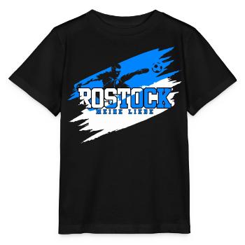 Rostock Soccer Nord Mon Amour - T-shirt bio MINI CREATOR Stanley/Stella Enfant - noir - Devant - Mikhail (115cm)
