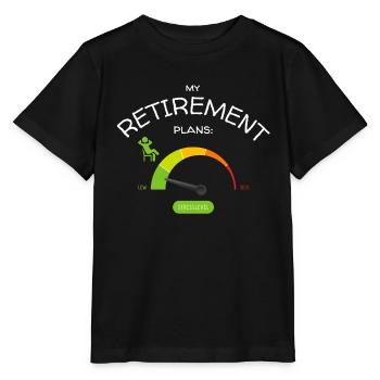 Ruhestandspläne: entspanntes niedriges Stresslevel - Stanley/Stella Kinder T-Shirt MINI CREATOR  - Schwarz - Vorne - Mikhail (115cm)