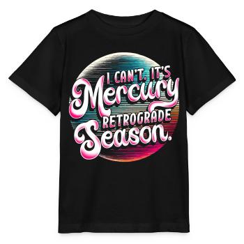 Astrologie rétrograde de Mercure - T-shirt bio MINI CREATOR Stanley/Stella Enfant - noir - Devant - Mikhail (115cm)