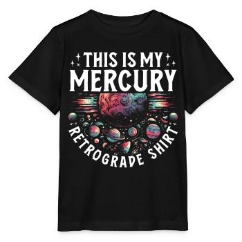 C’est mon Mercure rétrograde - T-shirt bio MINI CREATOR Stanley/Stella Enfant - noir - Devant - Mikhail (115cm)
