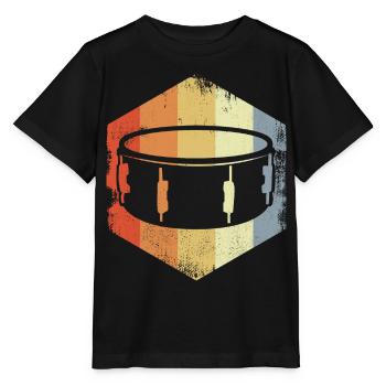 Caisse claire Vintage - T-shirt bio MINI CREATOR Stanley/Stella Enfant - noir - Devant - Mikhail (115cm)