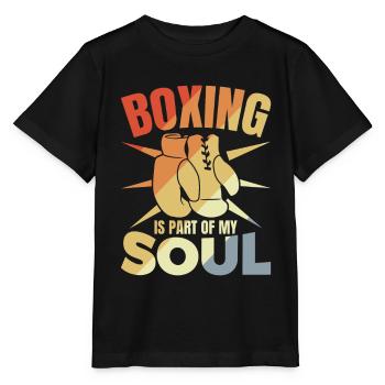 Boxing Is Part Of My Soul - Stanley/Stella MINI CREATOR Kids’ T-Shirt - black - Front - Mikhail (115cm)