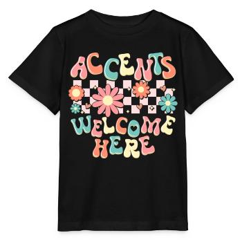 English Teacher English Teacher - Stanley/Stella MINI CREATOR Kids’ T-Shirt - black - Front - Mikhail (115cm)