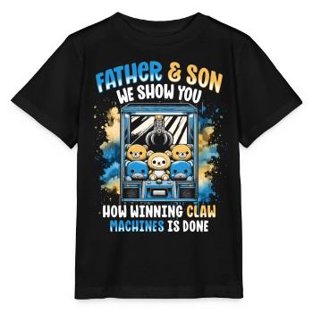 Pince automatique Pince Kraller - T-shirt bio MINI CREATOR Stanley/Stella Enfant - noir - Devant - Mikhail (115cm)