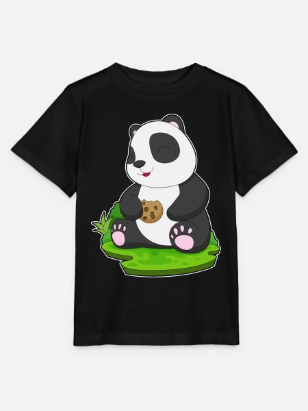 Panda Cookie - Stanley/Stella Kinder T-Shirt MINI CREATOR - Schwarz