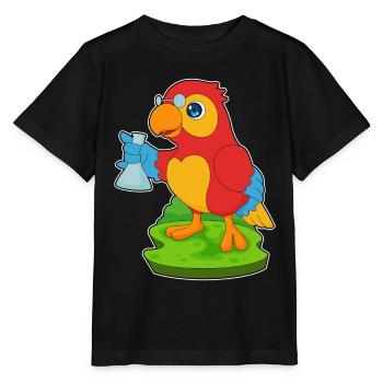 Chimie du tube à essai Parrot Teacher - T-shirt bio MINI CREATOR Stanley/Stella Enfant - noir - Devant - Mikhail (115cm)