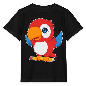 Parrot Pupil Pencil School - Stanley/Stella MINI CREATOR Kids’ T-Shirt - black - Front - Mikhail (115cm)