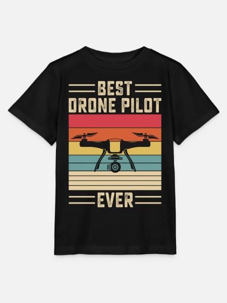 Drohnenpilot - Stanley/Stella Kinder T-Shirt MINI CREATOR - Schwarz