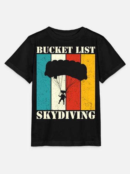 Skydiving - Stanley/Stella Kinder T-Shirt MINI CREATOR - Schwarz