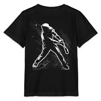 Baseballspieler - Stanley/Stella Kinder T-Shirt MINI CREATOR  - Schwarz - Vorne - Mikhail (115cm)