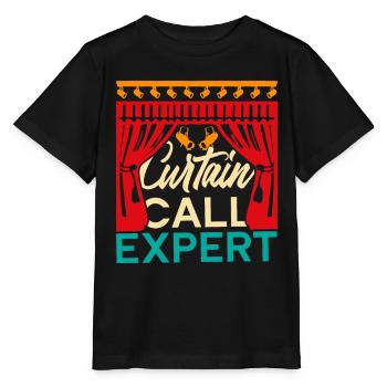 Professeur d’art dramatique Expert en appel de rideau - T-shirt bio MINI CREATOR Stanley/Stella Enfant - noir - Devant - Mikhail (115cm)