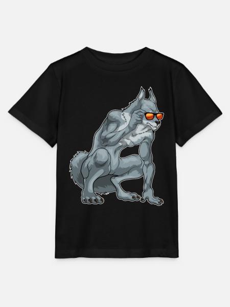 Werwolf Halloween Sonnenbrille - Stanley/Stella Kinder T-Shirt MINI CREATOR - Schwarz