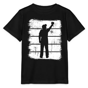 Peintres et vernisseurs - T-shirt bio MINI CREATOR Stanley/Stella Enfant - noir - Devant - Mikhail (115cm)