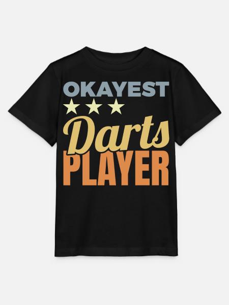 Okayest Darts Player - Stanley/Stella Kinder T-Shirt MINI CREATOR - Schwarz