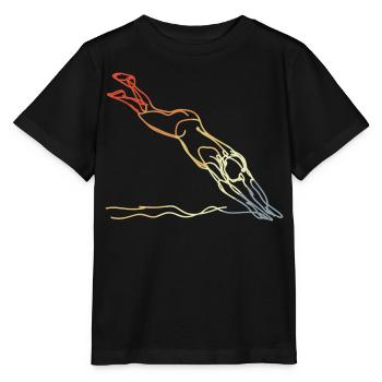 Natation Look Vintage - T-shirt bio MINI CREATOR Stanley/Stella Enfant - noir - Devant - Mikhail (115cm)