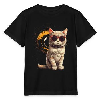 AMATEURS D’ASTRONOMIE DE L’ÉCLIPSE SOLAIRE - T-shirt bio MINI CREATOR Stanley/Stella Enfant - noir - Devant - Mikhail (115cm)