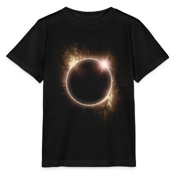 AMATEURS D’ASTRONOMIE DE L’ÉCLIPSE SOLAIRE - T-shirt bio MINI CREATOR Stanley/Stella Enfant - noir - Devant - Mikhail (115cm)
