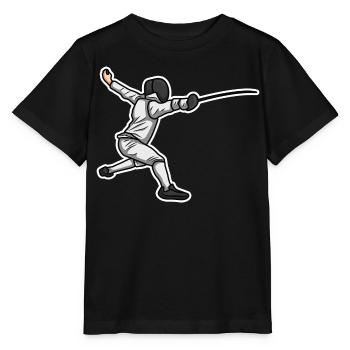 Little Fencer - Stanley/Stella MINI CREATOR Kids’ T-Shirt - black - Front - Mikhail (115cm)