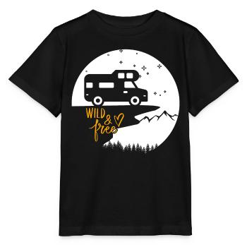 Vanlife & Camper Lifestyle Design - Stanley/Stella MINI CREATOR Kids’ T-Shirt - black - Front - Mikhail (115cm)