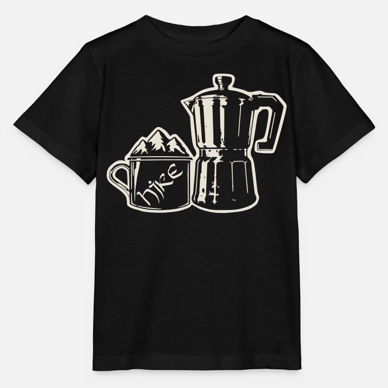 Coffee Hike - Mountain Espresso [Weiß] - Stanley/Stella Kinder T-Shirt MINI CREATOR  - Schwarz