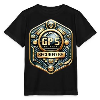 GPS Anti Theft Sticker Carbon-Gold - Stanley/Stella MINI CREATOR Kids’ T-Shirt - black - Front - Mikhail (115cm)