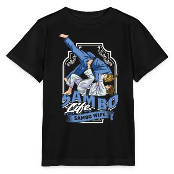 Sambo Life Sambo Wife - Stanley/Stella Kinder T-Shirt MINI CREATOR  - Schwarz - Vorne - Mikhail (115cm)